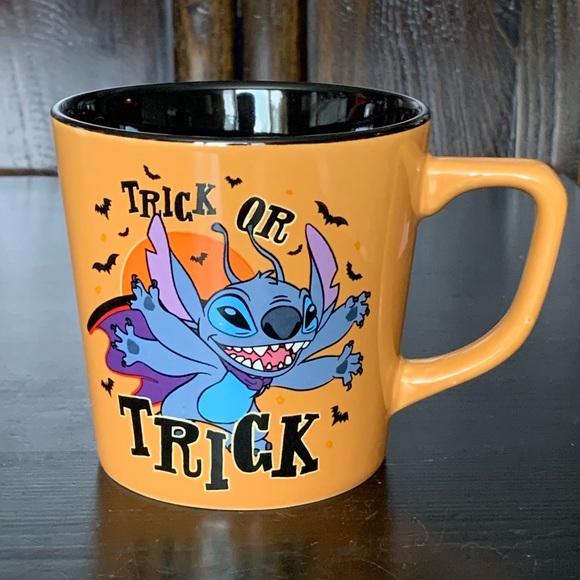 Trick or Treat Vampire Stitch 17oz Ceramic Halloween Mug - Picture 1 of 8